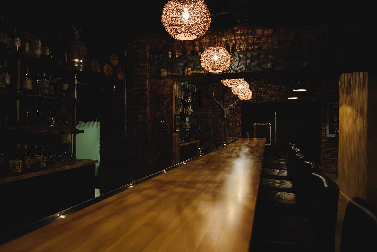 restaurant, bar, stools, lights, alcohol, brown restaurant, brown lights, restaurant, bar, bar, bar, bar, bar